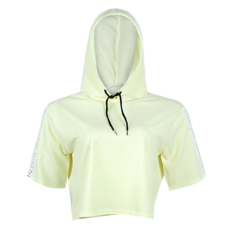 Active Sweatshirts Hoodie with Bell Sleeves Flared Feminine