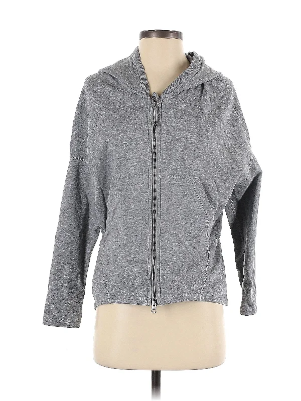 Zip Up Hoodie Hoodie with Drawstring Waist Adjustable Fitted