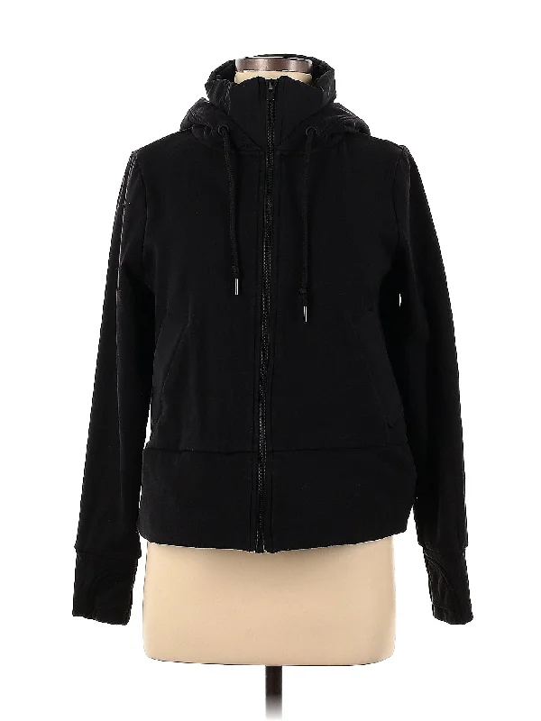 Zip Up Hoodie Hoodie with Puffed Sleeves Voluminous Trendy