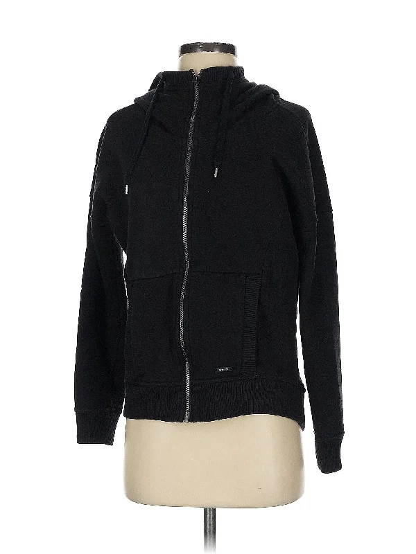 Zip Up Hoodie Hoodie with Applique Textured Unique