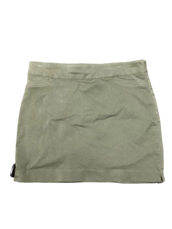 Skort By Croft And Barrow In Green, Size: 12 floral skirt print