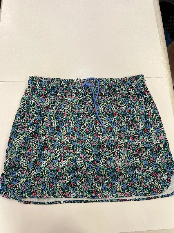 Skort By St Johns Bay In Floral Print, Size: Xl athletic skirt fit