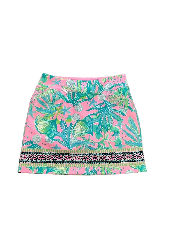 Multi-colored Skort Lilly Pulitzer, Size 10 wrap skirt elegant