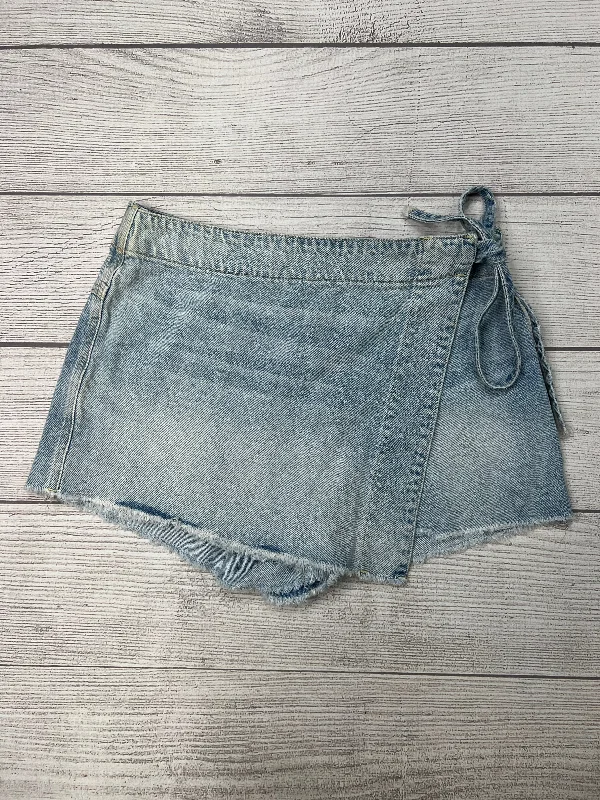 Skort By Free People In Denim, Size: 12 leather skirt sleek