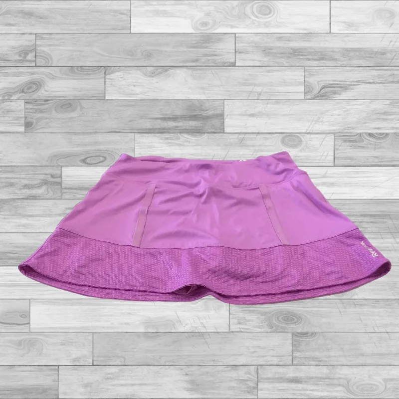 Skort By Reebok In Purple, Size: M chiffon skirt flowing