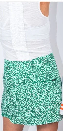 The Bubble "On the Green" Fairway Skirt 17" Print leather skirt sleek